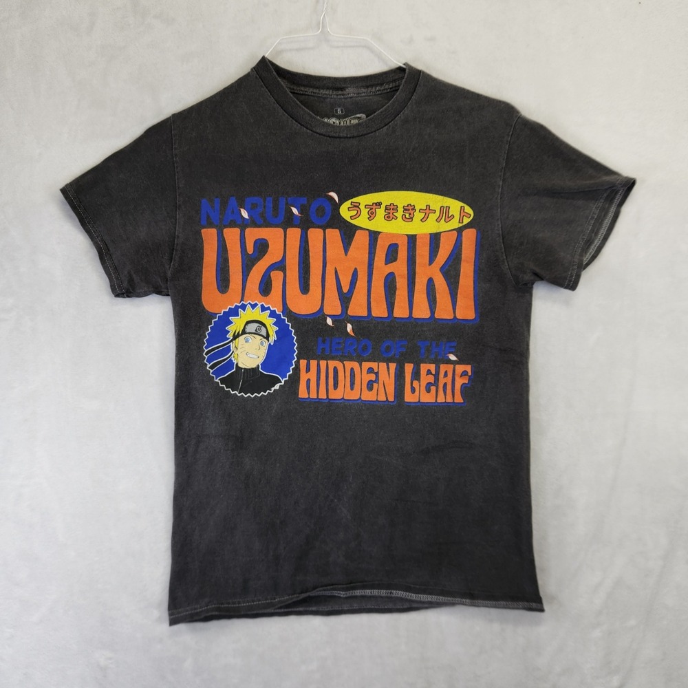 Ripple Junction Naruto Shippuden Uzumaki Hero Hidden Leaf Graphic TShirt Black S